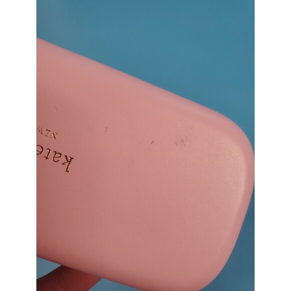 Kate Spade New York Pink Eyeglasses Ir Sunglasses Hard Case Flip Top Felt Lining - Picture 4 of 12